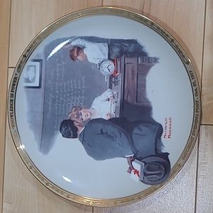 Norman Rockwell " Knowledge is Power" plate